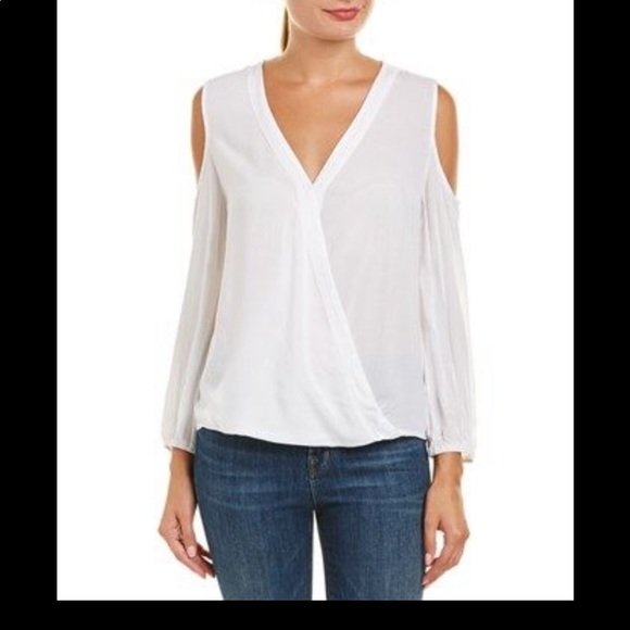 Velvet by Graham & Spencer Tops - Velvet by graham and Spencer black blouse- cut out shoulder
